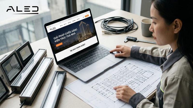 Tại sao nên chọn giải pháp chiếu sáng kiến trúc từ Aled (aledvn.com)?