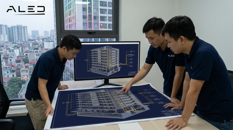 Tổng quan kiến trúc hệ thống DMX512 trong chiếu sáng tòa nhà