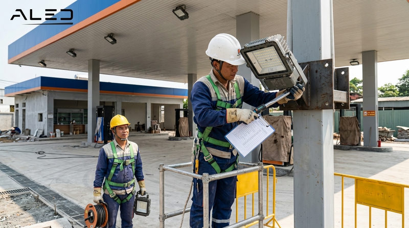 Tiêu chuẩn kỹ thuật và an toàn khi thi công đèn led ngoài trời