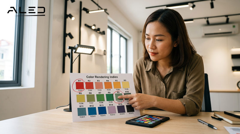Giải mã chỉ số R9: 'Mảnh ghép' quyết định ánh sáng chân thực