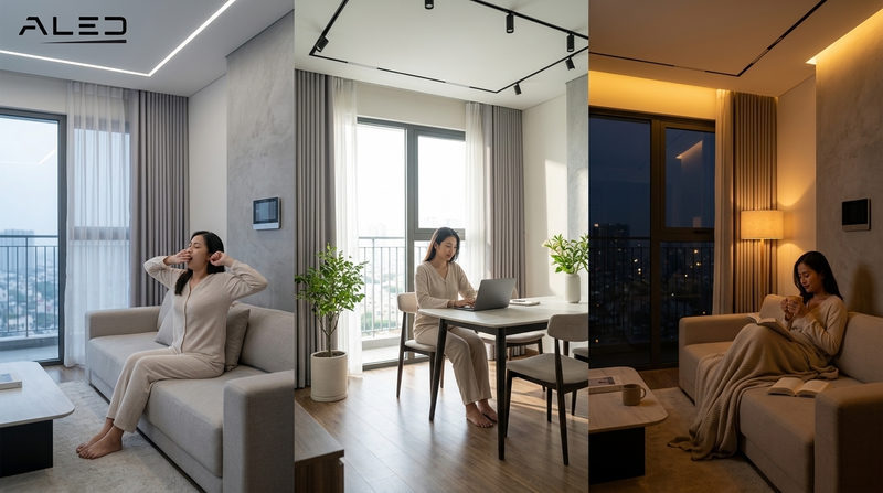 Kịch bản chiếu sáng thông minh 24h: Cơ thể bạn thực sự cần gì?