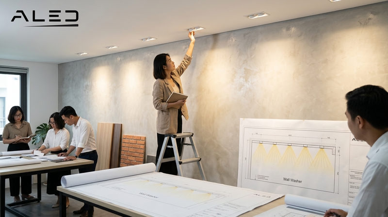 Kỹ thuật Wall Washing: Giải pháp ánh sáng đồng đều và tinh tế