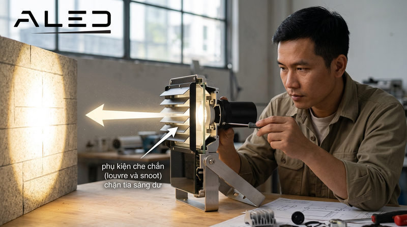 Giải pháp kỹ thuật chiếu sáng rực rỡ không gây chói lóa
