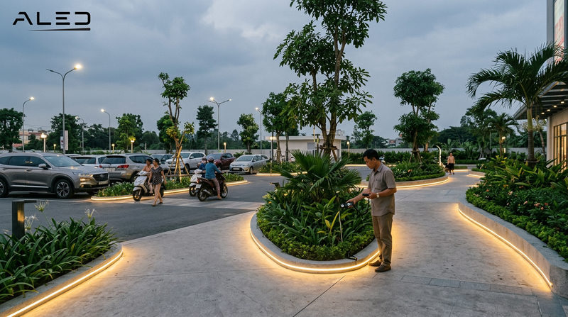 Tiêu Chuẩn Chiếu Sáng Ngoài Trời Khi Ứng Dụng LED Silicon Trang Trí