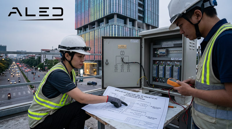 Tiêu chuẩn kỹ thuật và an toàn điện cho hệ thống led trang trí ngoài trời