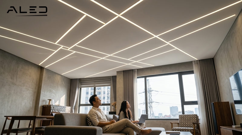 Ứng dụng đột phá của đèn led thanh nhôm trong thiết kế trần
