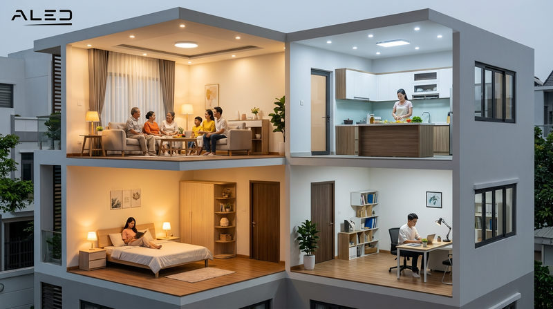 Ứng dụng thiết kế chiếu sáng: Cách chọn nhiệt độ màu cho từng không gian