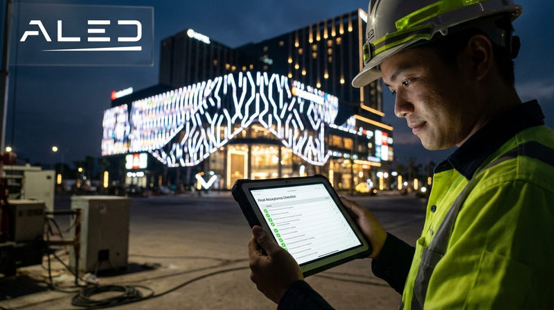 Tiêu chí chọn đơn vị thi công led tòa nhà & Checklist nghiệm thu