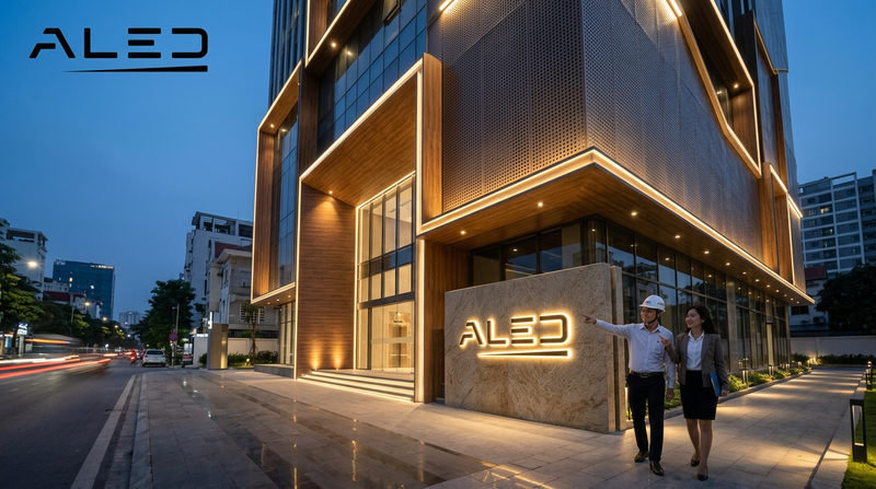 ALED - Đơn vị tiên phong cung cấp giải pháp chiếu sáng mặt tiền tối ưu