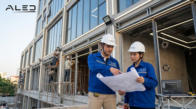 Giải pháp chiếu sáng mặt tiền ALED: Đẳng cấp, Bền bỉ và Chuyên nghiệp